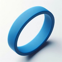 Blue Silicone Bracelet